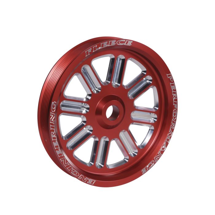 Spoke Design Cummins Dual Pump Pulley (Red)