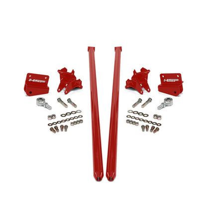 2001-2010 Chevrolet / GMC 75 inch Bolt On Traction Bars 3.5 inch Axle Diameter Flag Red