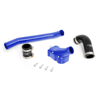 Billet Thermostat Housing Kit W/Coolant Return for 01-05 Chevrolet/GMC Duramax LB7/LLY Illusion Blueberry HSP Diesel