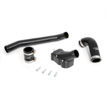 Billet Thermostat Housing Kit W/Coolant Return for 01-05 Chevrolet/GMC Duramax LB7/LLY Silk Satin Black HSP Diesel