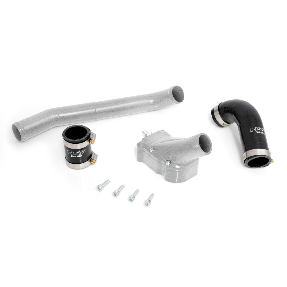 Billet Thermostat Housing Kit W/Coolant Return for 06-10 Chevrolet/GMC Duramax LBZ/LMM Raw HSP Diesel