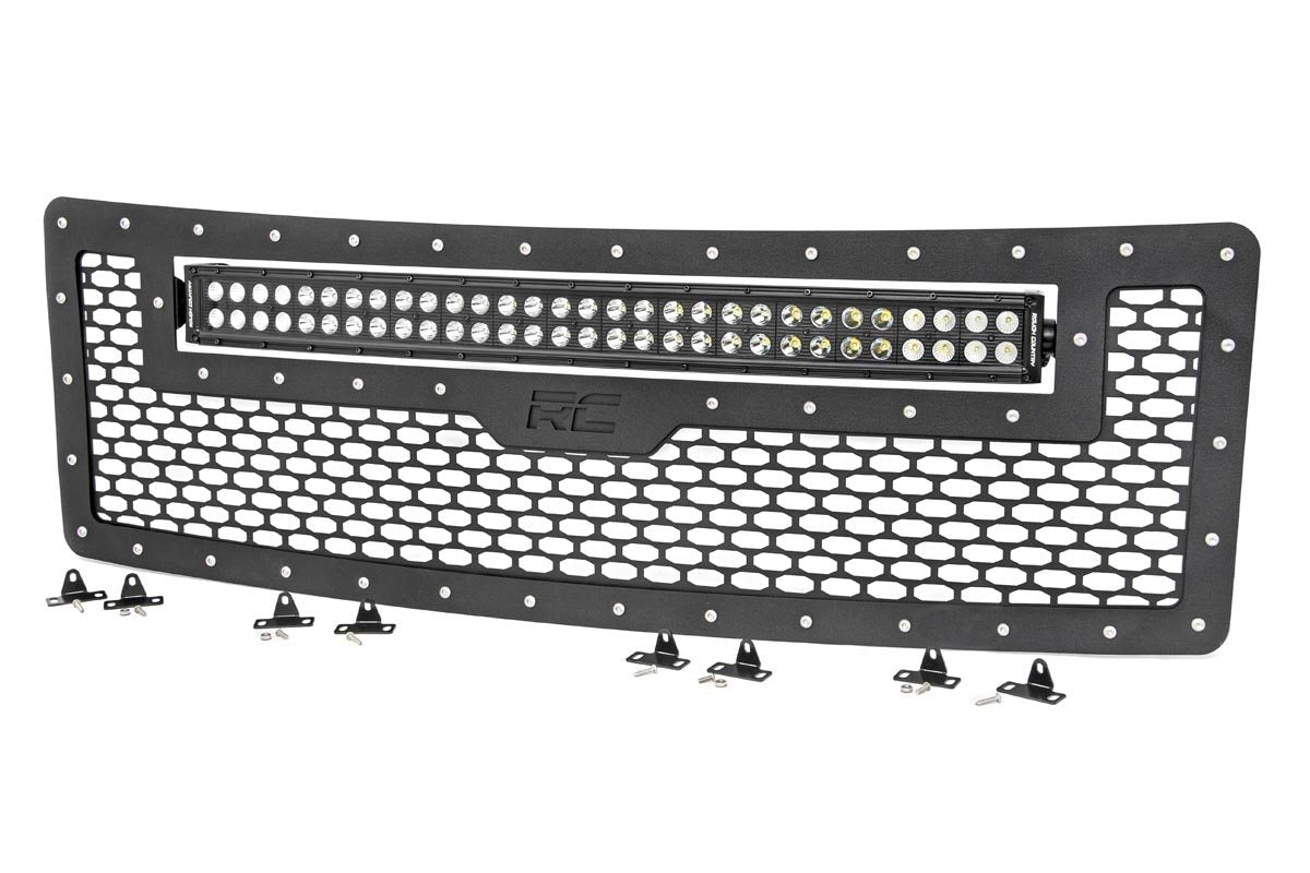 Mesh Grille | 30" Dual Row LED | Black | Ford F-150 2WD/4WD (09-14)