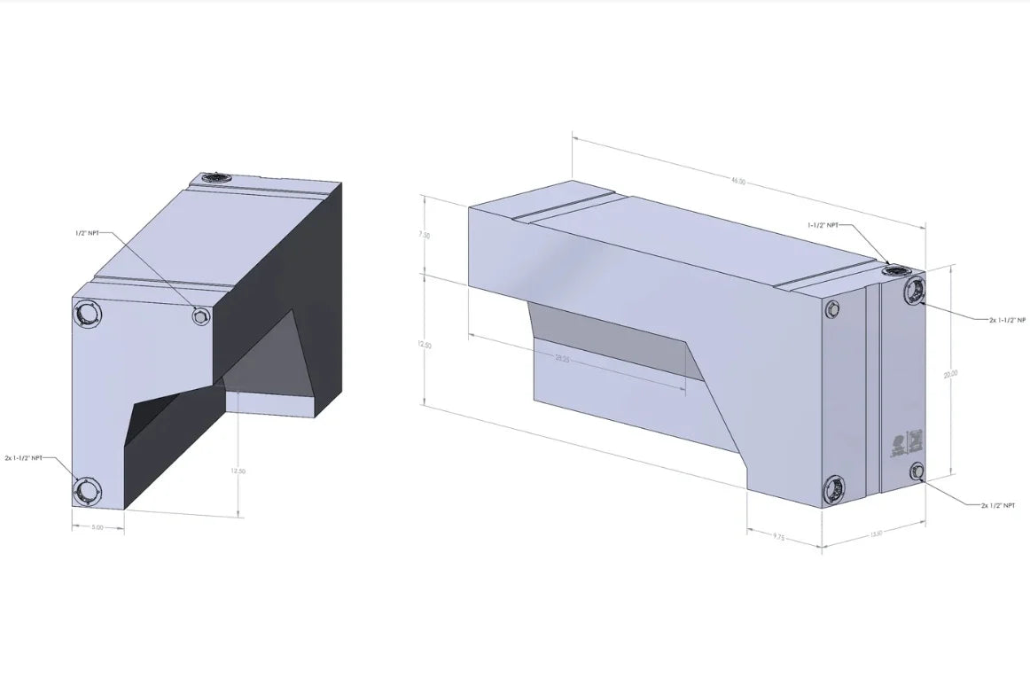 35 Gallon Wheel Well Water Tank (Drivers Side)