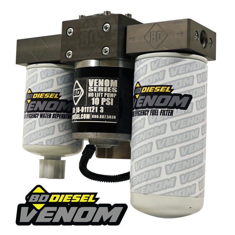 Venom Duramax Fuel Lift Pump c/w Filter and Separator Chevy/GMC 2001-2010 6.6L 2500/3500 BD Diesel