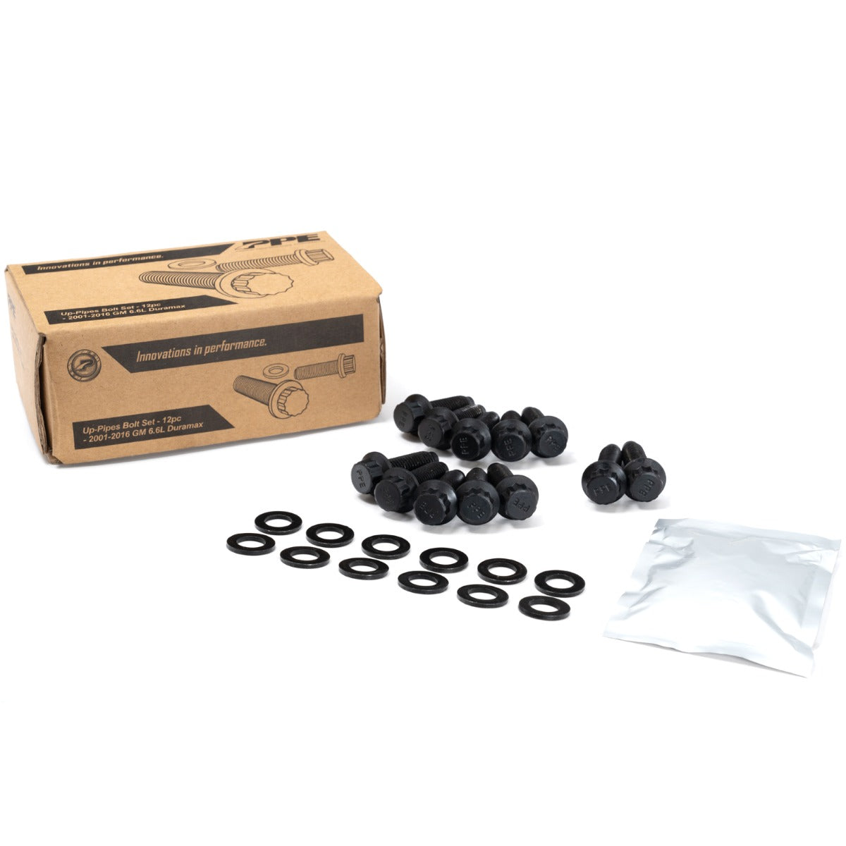 2001-2016 GM 6.6L Duramax Up-pipes Bolt Set 12pcs PPE