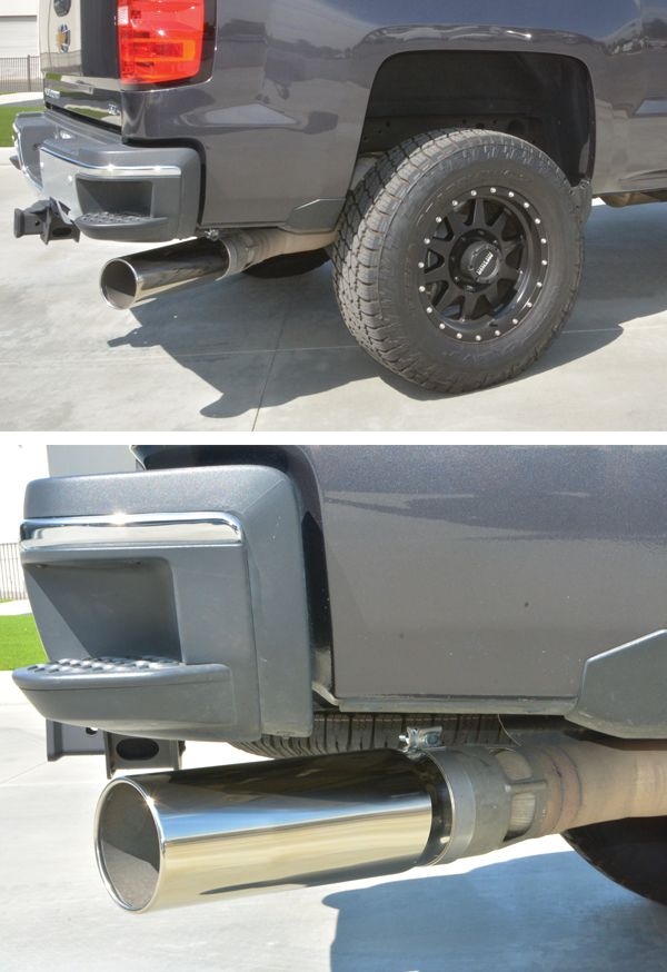 Exhaust Tip Stainless GM 15-19 PPE Diesel Silver Polished