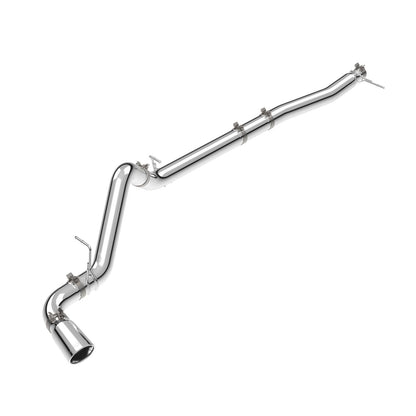 23-25 GM 3.0L Duramax 304 Stainless Steel DPF-Back Performance Exhaust Kit - Single Exit Polished Pipe Polished Tip Pacific Performance Engineering