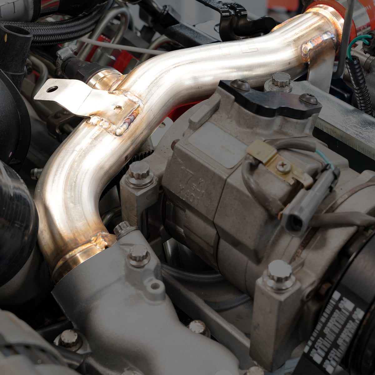 Engine Coolant Return Pipe 2004.5-05 LLY 304SS Polished 