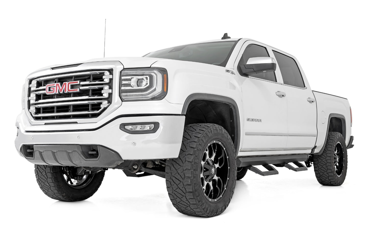 SR2 Adjustable Aluminum Steps Crew Cab 07-18 Chevy/GMC 1500/2500HD/3500HD Rough Country