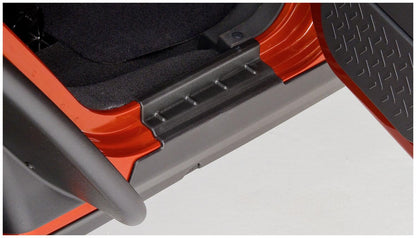 Black Trail Armor Rocker Panel And Sill Plate Covers For 2007-2018 Jeep Wrangler JK Unlimited 4-Door, Pair Bushwacker