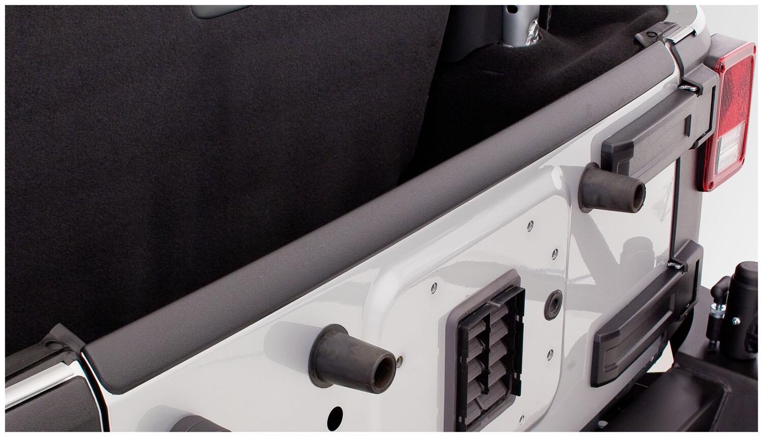 Black Trail Armor Hood And Tailgate Protector Set For 2007-2018 Jeep Wrangler JK Bushwacker