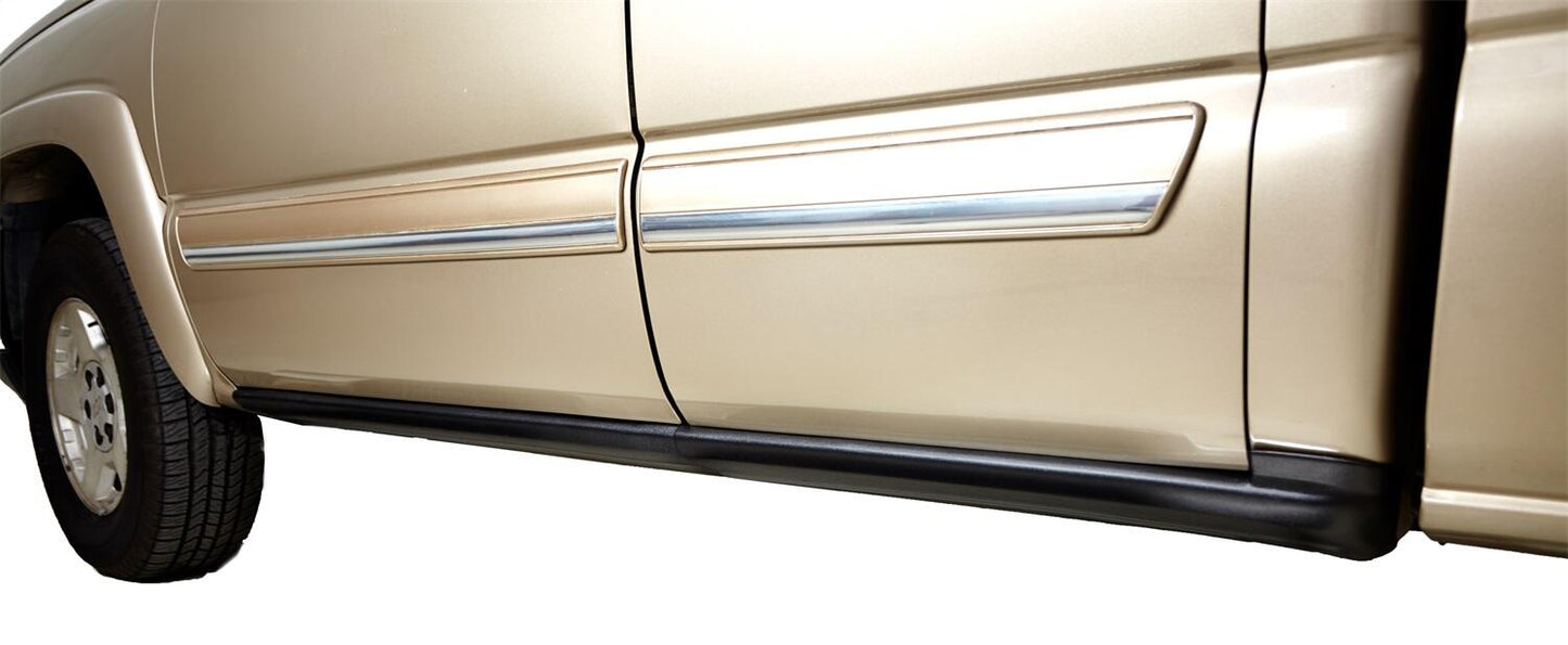 Black Trail Armor Rocker Panel And Sill Plate Covers For 07-13 Silverado/Sierra 1500 07-14 Silverado/Sierra Hd Crew Cab, Pair Bushwacker