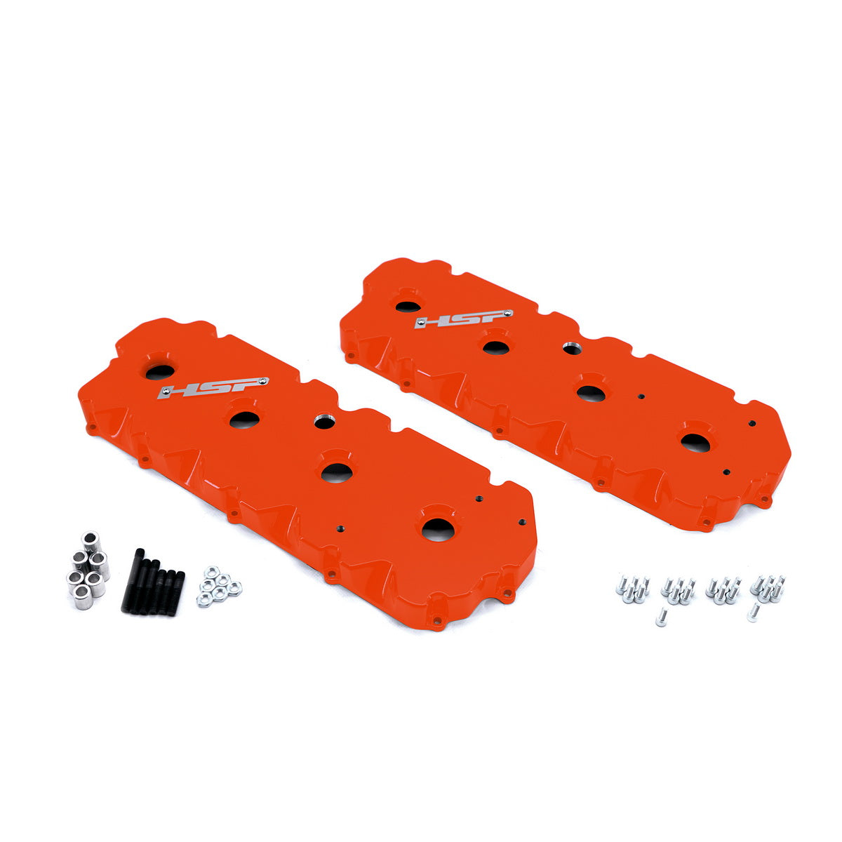 2001-2004 Chevrolet / GMC Billet Valve Covers M&M Orange