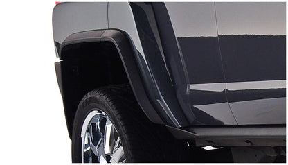 Black OE Style Smooth Finish 4-Piece Fender Flare Set For 2006-2010 Hummer H3 Bushwacker