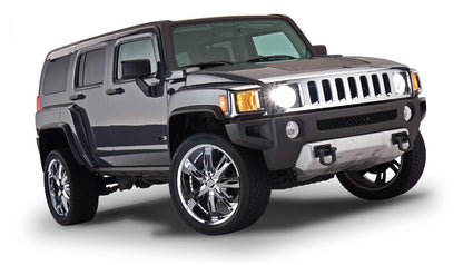 Black OE Style Smooth Finish 4-Piece Fender Flare Set For 2006-2010 Hummer H3 Bushwacker