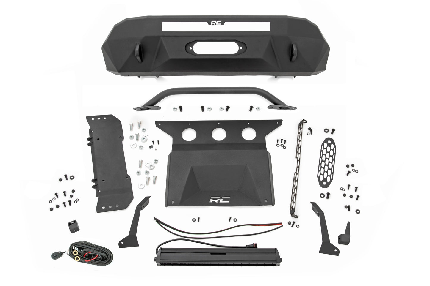 Front Bumper | Hybrid | 20" Blk DRL LED | Toyota Tacoma 2WD/4WD (2016-2023)