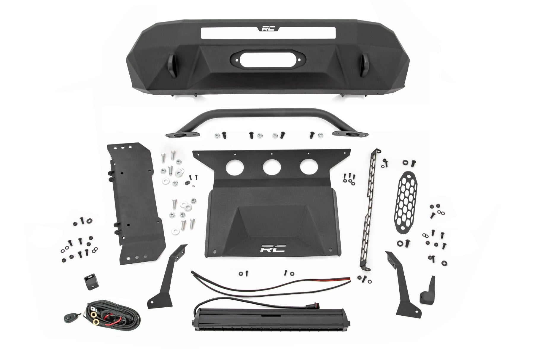 Front Bumper | Hybrid | 20" Blk DRL LED | Toyota Tacoma 2WD/4WD (2016-2023)