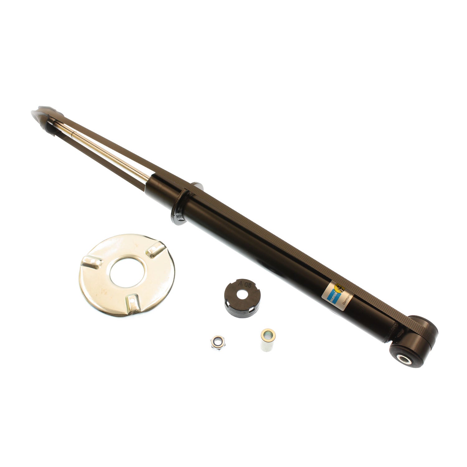 Suspension Shock Absorber Twintube Rear Audi A4 1999-1996 Eye 10.2mm Stem Black Paint B4 OE Replacement Bilstein