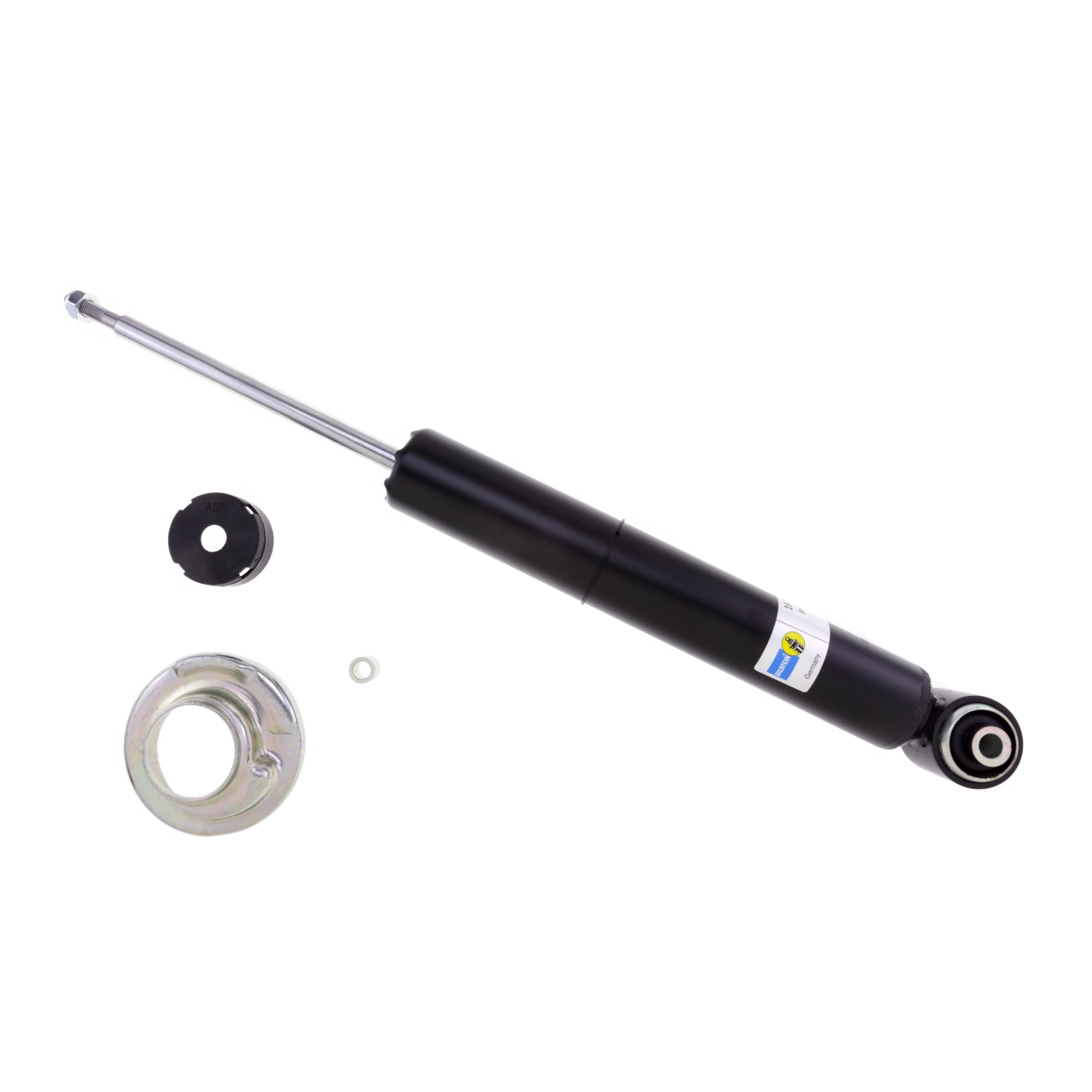 Suspension Shock Absorber Twintube Rear Audi 100 1994-1992 A6 1997-1995 Eye 12.2mm Stem Black Paint B4 OE Replacement Bilstein