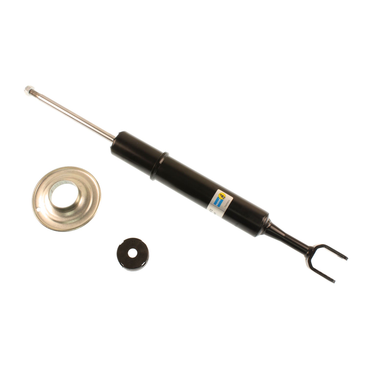 Suspension Shock Absorber Twintube Front Audi A4 2009-2005 A4 Quattro 2009-2005 S4 2009-2004 Clevis Stem Black Paint B4 OE Replacement Bilstein