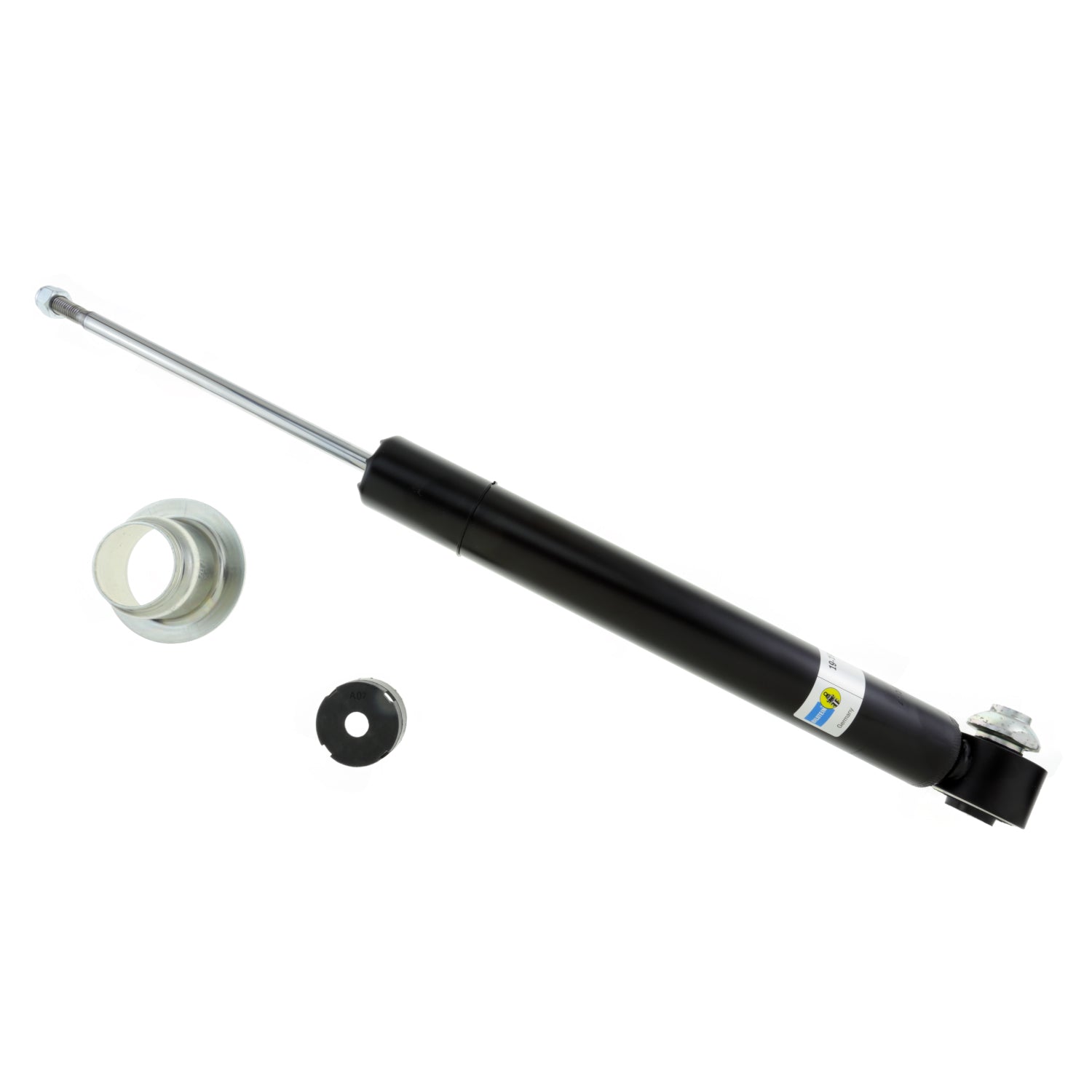 Suspension Shock Absorber Twintube Rear BMW 528i 2016-2011 Eye 17.5mm Stem Black Paint B4 OE Replacement Bilstein