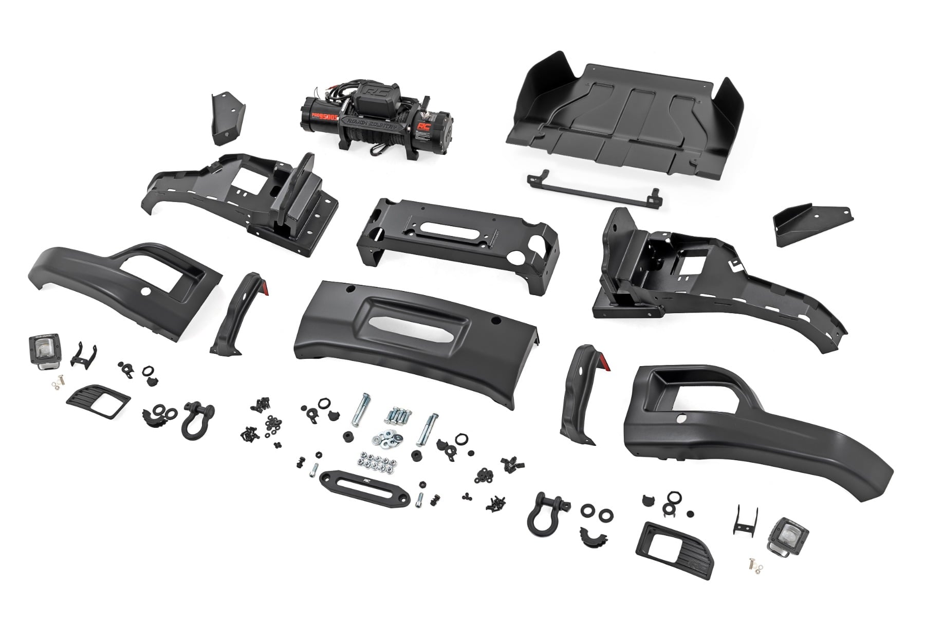 Front FXS Bumper | 12000S | GB8 Mosaic Black | Chevy Silverado 1500 (23-26)