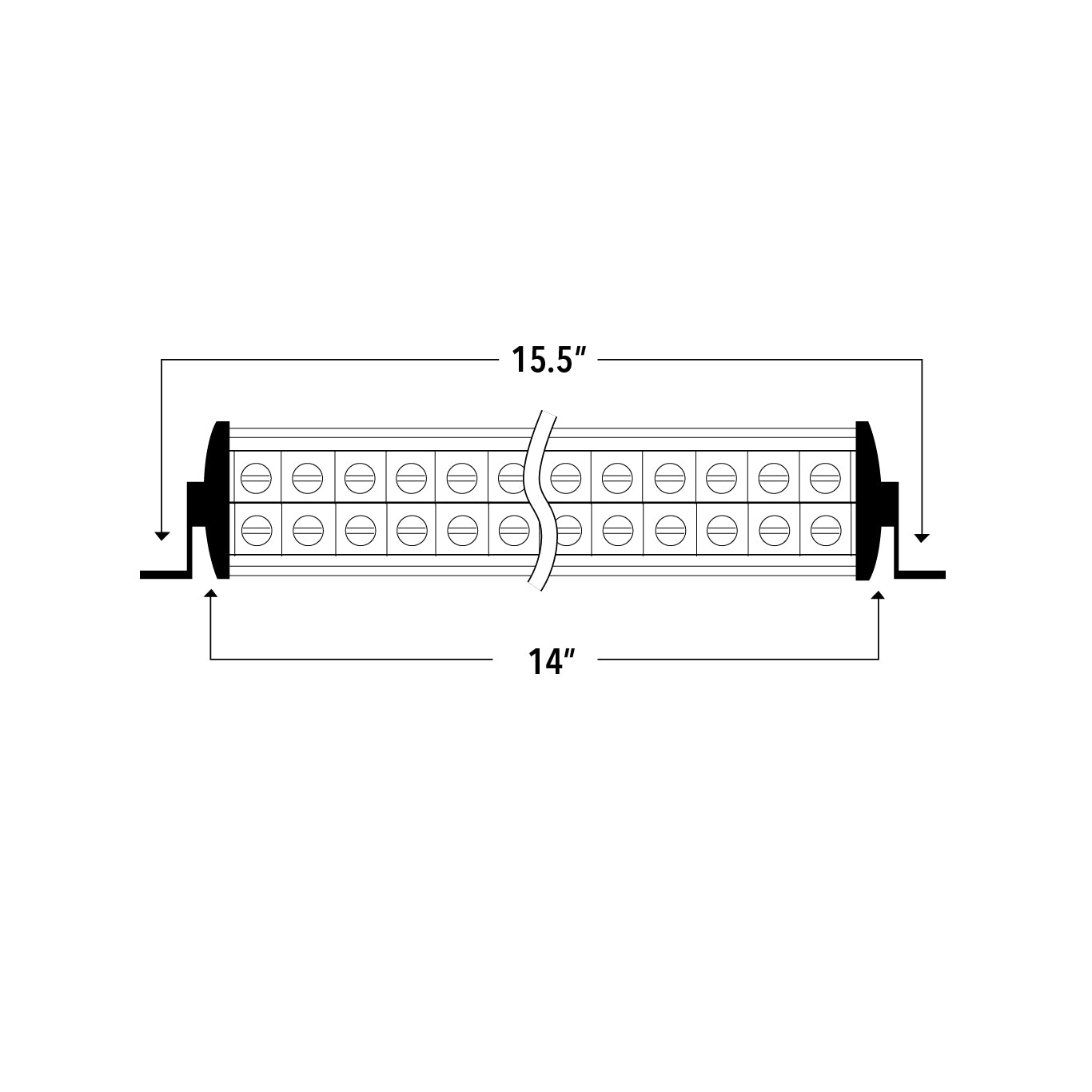 12" Dual Row LED Light Bar - DRC12, 10-10025