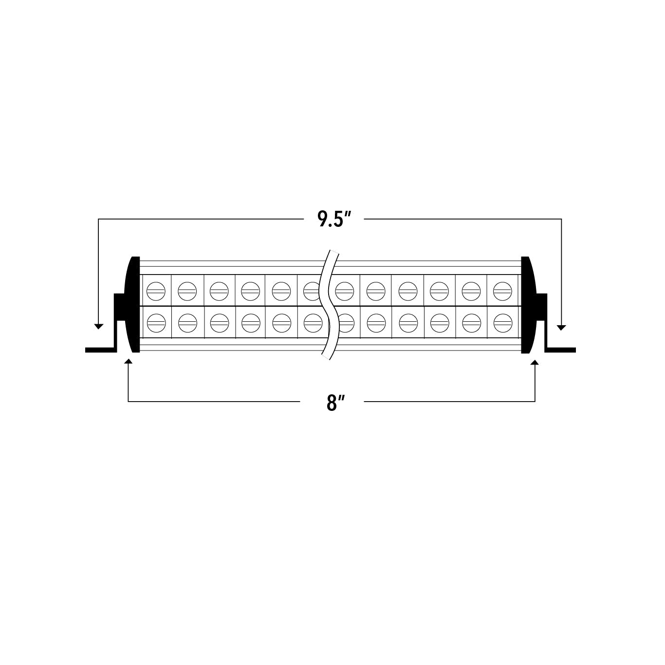 6" Dual Row LED Light Bar - DRC6, 10-10024 & 10-10036