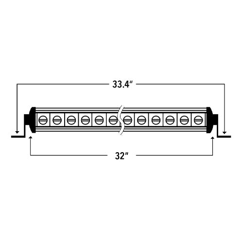 Hi-Lux 2.0 - Single Row 32" Light Bar, 10-10158