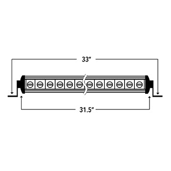 32" Single Row LED Light Bar - SRS32, 10-10009