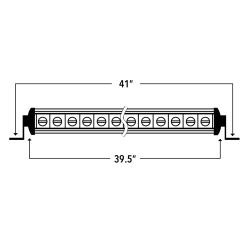 Hi-Lux 2.0 - Single Row 40" Light Bar, 10-10159