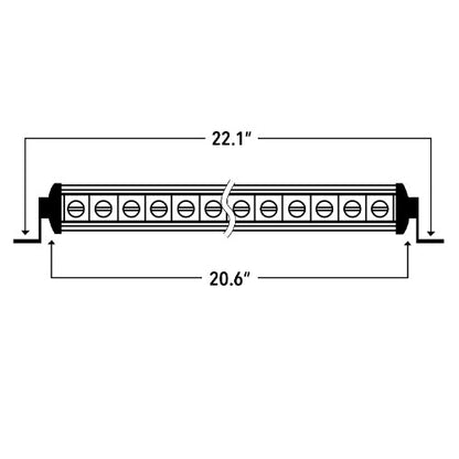 Hi-Lux 2.0 - Single Row 20" Light Bar, 10-10157