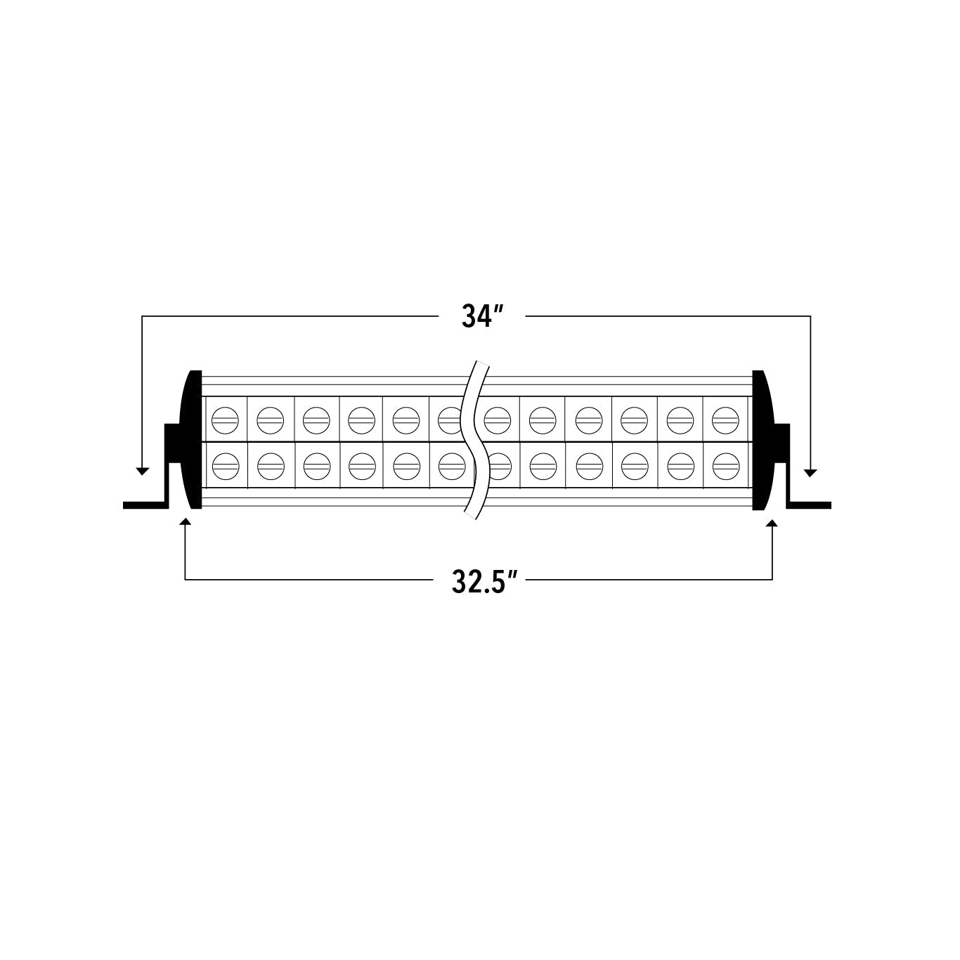 30" Curved Dual Row LED Light Bar Black Ops - DRCX30, 10-10089