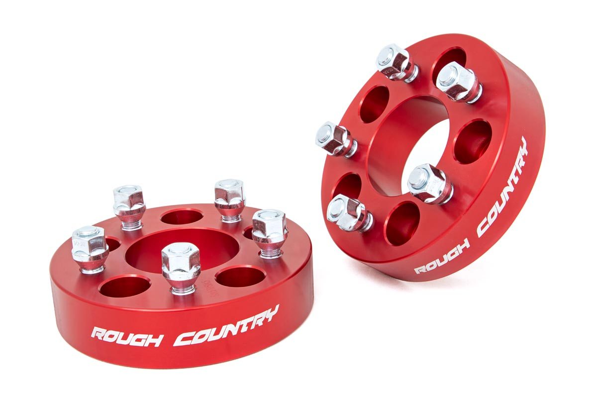 1.5 Inch Wheel Spacers| 5x4.5 | Red | Jeep Cherokee XJ/Comanche MJ/Wrangler TJ