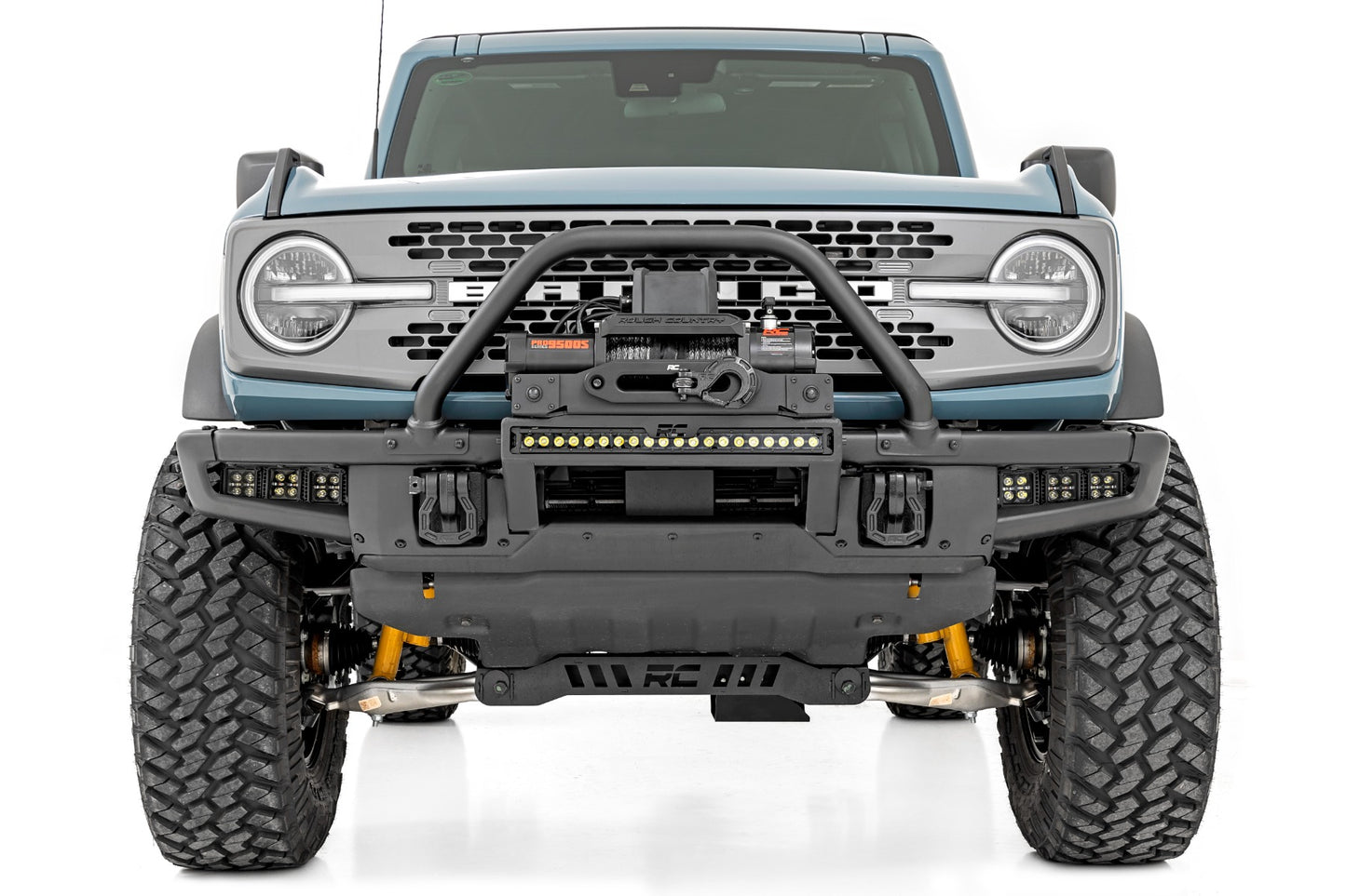 LED Light Kit | Fog Mount | Triple 2" Black Pair | Spot/Flood | Ford Bronco (21-26)