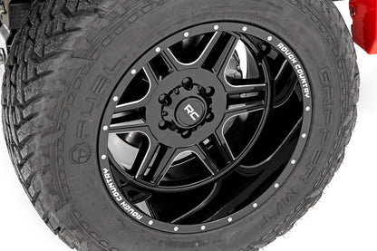 Rough Country 92 Series Wheel | Machined One-Piece | Gloss Black | 20x12 | 6x5.5 | -44mm