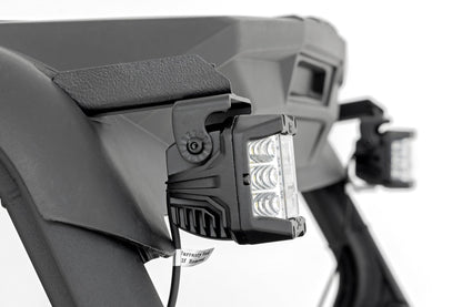 LED Light Kit | Rear Mount | 2" Chrome Pair | Wide Angle | Can-Am Maverick Sport 1000R 