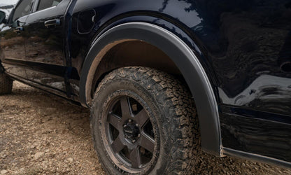Black OE Style Smooth Finish Rear Fender Flares For 2015-2020 Ford F150 Bushwacker