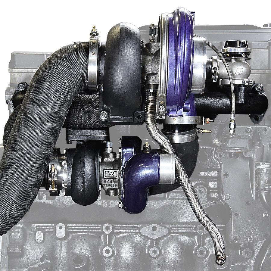 ATS Aurora 3000/5000 Compound Turbo System Fits 1998.5-2002 5.9L Cummins