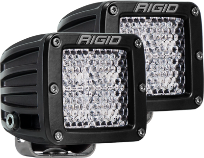 Diffused Surface Mount Black Pair D-Series Pro RIGID Industries