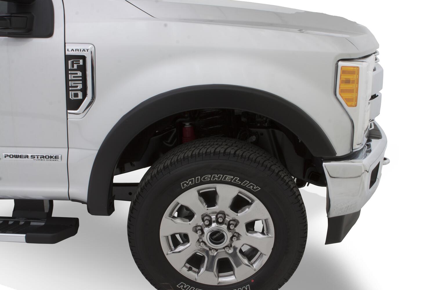 Black OE Style Smooth Finish 4-Piece Fender Flare Set For 2000-2005 Ford Excursion Bushwacker