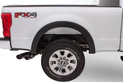 Black OE Style Smooth Finish 4-Piece Fender Flare Set For 2015-2017 Ford F150 (Excludes Models W/Tech Package) Bushwacker