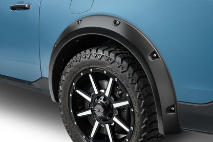 Black Pocket/Rivet Style Textured Finish 4-Piece Fender Flare Set For 22-26 Ford Maverick Bushwacker
