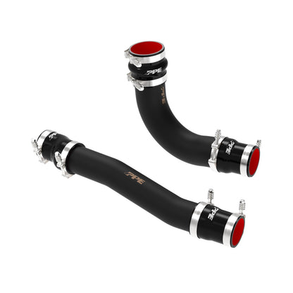 10-12 Dodge RAM Cummins 6.7L Intercooler Charge Pipe Kit - Stainless Steel-Black Pacific Performance Engineering
