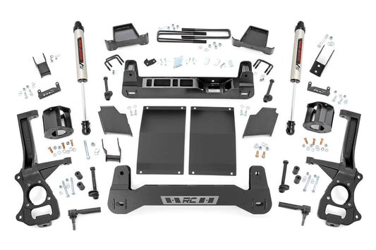 6.0 Inch Suspension Lift Kit Strut Spacers and V2 Diesel 19-20 Chevy 1500 PU 4WD/2WD Rough Country