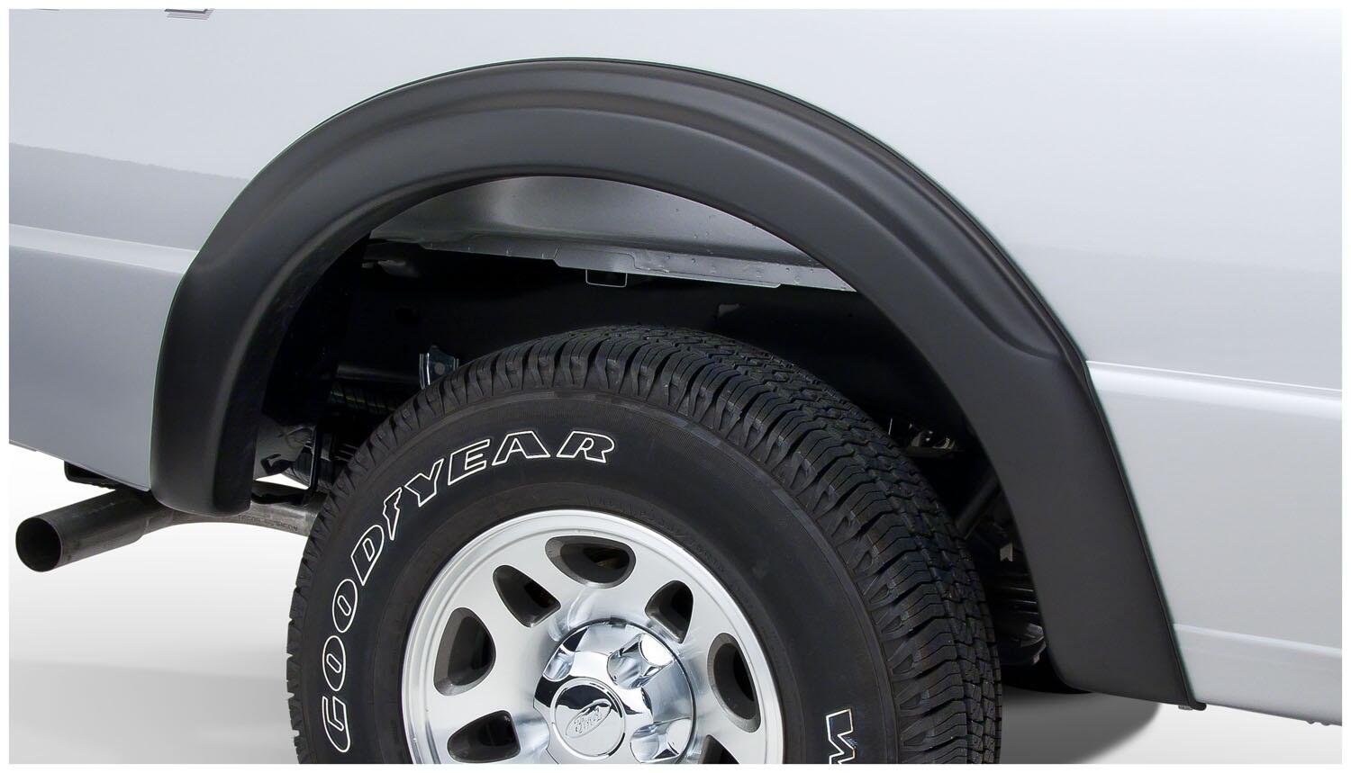 Black OE Style Smooth Finish 4-Piece Fender Flare Set For 1993-2011 Ford Ranger (Excludes FX4) Bushwacker