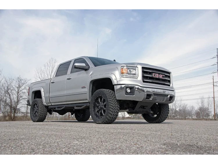 5 Inch Suspension Lift Kit w/V2 Monotube Shocks & Struts 14-18 Silverado/Sierra 1500 4WD Aluminum/Stamped Steel Rough Country