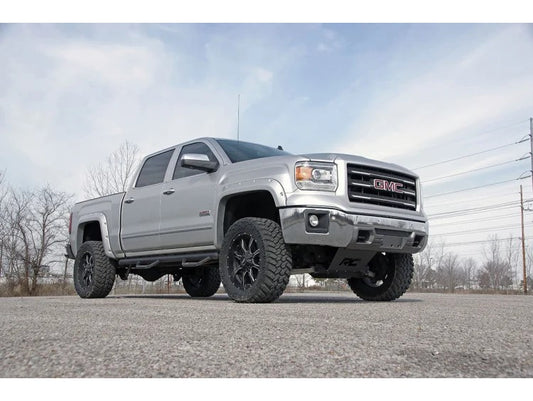 5 Inch Suspension Lift Kit w/V2 Monotube Shocks & Struts 14-18 Silverado/Sierra 1500 4WD Aluminum/Stamped Steel Rough Country