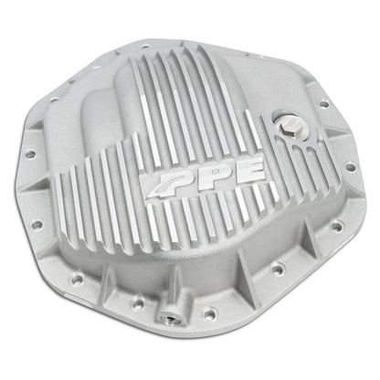 Heavy Duty Cast Aluminum Rear Differential Cover GM/Ram 2500/3500 HD Raw PPE Diesel Silver