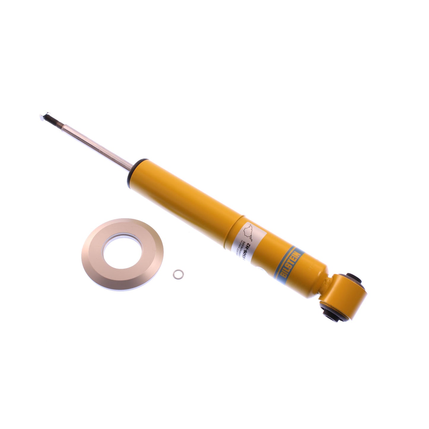 Suspension Shock Absorber Monotube Rear Audi A6 Quattro 2004-1995 Volkswagen Passat 2005-2001 Eye 12.2mm Stem Yellow Paint B6 Performance Bilstein